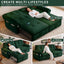 LLappuil 77" Pull Out Sofa Bed Queen Size, Loveseat Sofa Convertible Sleeper Sofa Bed, Flannelette Fabric Sofa Couch for Living Room Green