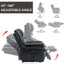 LLappuil Lift Power Recliner Chair, Dual Motor Massage Recliner Chair with Heat, Genuine Leather Nursery Glider Rocker Recliner Chair for Living Room, Bedroom Black