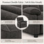 LLappuil Recliner Chair, Power Zero Gravity Chenille Reclining Sofa Chair, Electric Adjustable 90‑160° Recliner Reading Chair for Living Room