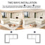 LLappuil Sectional Sofa, Sectioanl Couch with Pull Out Sofa Bed King Size, Chenille Sofa Conertible Sofa Bed for Living Room