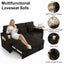 LLappuil 81" Loveseat Sofa with Recliner Chair, 3 Seat Sofa with Pull Out Sofa Bed, Chenille Sofa Couch Convertible Sofa Bed with Tabletop, Cup Holder, USB & Type-c Charging Port for Living Room