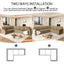 LLappuil Sectional Sofa, Sectioanl Couch with Pull Out Sofa Bed King Size, Chenille Sofa Conertible Sofa Bed for Living Room