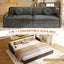 LLappuil King Size Pull Out Sofa Bed, Compact Loveseat Sofa Covertible Sofa Bed with USB Port, Side Pocket , Chenille Sofa Couch for Living Room