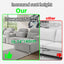 LLappuil 145" Sectional Sofa, Oversized Modular Sectional Sofa with Cup Holder, Hidden Storage, 4 Seat Corduroy Sofa Couch with Chaise for Living Room Gray