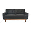 LLappuil 65" Loveseat Sofa, Love Seat Small Sofa Couch for Living Room, Bedroom, Compact Space, Polyester Dark Gray