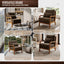 LLappuil Accent Chair, Mid-Century Modern Reading Single Sofa Chair for Living Room Brown