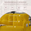 LLappuil Loveseat Sofa, 47" Small Couch, Love Seat Corduroy Sofa Couch for Compact Space Yellow