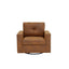 LLappuil 360° Swivel Accent Chair, Mid-century Living Room Chair, Single Sofa Reading Chair for Living Room, Nubby Woven Fabric