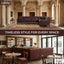 LLappuil Sectional Sofa, 103" x 103" Chesterfield Sofa with Nailhead, 7 Seat Faux Leather Tufted Couch for Living Room Brown