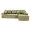 LLappuil 108" Sectional Sofa, Modular Sectional Couch with Left Chaise, Deep Seat Faux Leather Cloud Sofa for Living Room