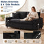 LLappuil 59" Loveseat Sofa, Small Living Room 2 Seat Sofa Couch, Corduroy Cloud Sofa Couch for Apartment, Compact Space Beige
