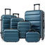 LLappuil 6 Piece Luggage Set, ABS Hardshell Suitcases with Dual Spinner Wheels for Travel & Business