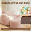 LLappuil Bean Bag Chair with Ottoman, Lazy Sofa Chair for Adults, Memory Foam Bean Bag Chairs with Filler Included for Living Room Bedroom Pink