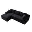 LLappuil 106" Sectional Sofa, Modular Sectional Couch with Right Chaise, Deep Seat Corduroy Cloud Sofa for Living Room