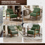 LLappuil Accent Chair, Mid-Century Modern Reading Single Sofa Chair for Living Room Green