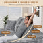 LLappuil 108" Sectional Sofa, Modular Sectional Couch with Right Chaise, Boneless Corduroy Cloud Sofa for Living Room Gray