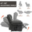LLappuil Lift Power Recliner Chair, Dual Motor Massage Recliner Chair with Heat, Faux Leather Nursery Glider Rocker Recliner Chair for Living Room, Bedroom Gray