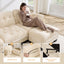 LLappuil 101" Sectional Sofa, Modular Sectional Couch with Double Movable Ottoman, Chenille Cloud Sofa Couch for Living Room