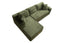 LLappuil 106" Sectional Sofa, Modular Sectional Couch with Right Chaise, Deep Seat Corduroy Cloud Sofa for Living Room