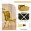 LLappuil Dining Chair Set of 2, 2 Piece Upholstered Accent Chairs for Dining Room, Living Room Yellow