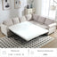 LLappuil Sectional Sofa, Pull Out Sofa Bed Queen Size, 6 Seat Sofa Couch Convertible Sleeper Sofa Bed for Living Room Beige