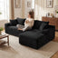 LLappuil 95" Sectional Sofa, Modular Sectional Couch with Left Chaise, Deep Seat Corduroy Cloud Sofa for Living Room
