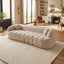 LLappuil 98" Cloud Couch, Oversized Boneless Compressed Sofa, Corduroy 3 Seater Sofa Couch with Bubble Channel Tufted for Living Room, No Assembly Required