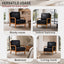 LLappuil Accent Chair, Mid-Century Modern Reading Single Sofa Chair for Living Room, Foil Fabric