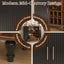 LLappuil 39" Wine Bar Cabinet, Coffee Bar Cabinet with 6 Wine Racks, 3 Glass Holders, 4 Hidden Storage Space