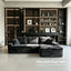 LLappuil 96" Sectional Sofa, Modular Sectional Couch with Left Chaise, Deep Seat Corduroy Cloud Sofa for Living Room Gray