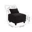 LLappuil Square Ottoman with Storage for Modular Sectional Sofa, Removable Reversible Chenille Ottoman Module for Sectional Couches, Black