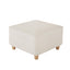 LLappuil Modular Sectional Sofa Ottoman Seat, Combination Sofa Teddy Velvet Fabric Storage Footstool, Carton C (Beige)