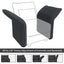 LLappuil Modular Sectional Modern Sofa Set with Storage, 4 Seat Recliner Conner Couch, 2 Pieces Velvet Loveseat Set, Grey