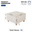 LLappuil Modular Sectional Sofa Ottoman Seat, Combination Sofa Teddy Velvet Fabric Storage Footstool, Carton C (Beige)