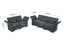 LLappuil 2 Piece Velvet Sofa Couch and Loveseat Sets with Storage, Modular Sectional Sofa 5 Seat for Living Room, Office, Grey