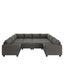 LLappuil Oversized Modular Sectional Sleeper Sofa, Convertible U Shaped Sofa Couches for Living Room, Breathable Soft Fabric, 8 Extra Deep Seats, 2 Storage Ottomans, Washable, Removable, Beige