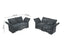 LLappuil Modular Sectional Modern Sofa Set with Storage, 4 Seat Recliner Conner Couch, 2 Pieces Velvet Loveseat Set, Grey