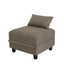 LLappuil Modular Sectional Storage Couch Ottoman Seats¡ê?Storage Ottoman Footrest Modules and Seat Cube Brown