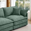 LLappuil Modular Sectional Sofa, Sectional Couch with 2 Movable Ottoman, Chenille 6 Seat Cloud Sofa Couch for Living Room Mint Green