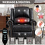 LLappuil Recliner Chair, 360° Swivel Massage Recliner Chair with Heat, Nursery Glider Rocker Manual Recliner Chair with Side Pockets for Living Room, Bedroom Black