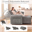 LLappuil 86" Sectional Sofa, Sectional Couch with Pull Out Sofa Bed, Corduroy Sofa Couch Convertible Sofa Bed with Storage Chaise, Small Desktop, Charging Port for Living Room