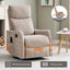 LLappuil Recliner Chair, 360° Swivel Massage Recliner Chair with Heat, Nursery Glider Rocker Recliner Chair for Living Room, Bedroom, Chenille Khaki