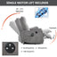 LLappuil Power Lift Recliner Chair, 8‑Point Vibration Massage Reclining Chair with Heat, Chenille Reading Chair with Side Pocket, USB Charge Port, Remote Control for Living Room