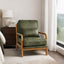 LLappuil Accent Chair, Mid-Century Modern Reading Single Sofa Chair for Living Room, Foil Fabric