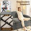 LLappuil Pull Out Sofa Bed King Size, Loveseat Sofa Covertible Sofa Bed, Chenille Sofa Couch with USB Port, Side Pocket for Living Room