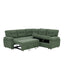 LLappuil 85" x 85" Sectional Sofa, L Shaped Sectional Couch with Pull Out Sofa Bed, Convertible Sofa Bed with Hidden Storage, Polyester Fabric 5 Seat Sofa Couch for Living Room