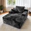 LLappuil Chaise Lounge Chair Indoor, Corduroy Boneless Sofa Bed, Deep Seat Sleeper Couch Reading Chairs, Cloud Sofas Couches for Living Room, No Assembly Required