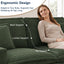 LLappuil 81" Corduroy Sofa, Comfy Loveseat Sofa Couch , Mid-Century Upholstered Couch for Living Room Beige