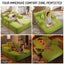 LLappuil Chaise Lounge Chair Indoor, Corduroy Boneless Sofa Bed, Deep Seat Sleeper Couch Reading Chairs, Cloud Sofas Couches for Living Room, No Assembly Required Olive