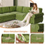 LLappuil Sectional Sofa, Sectioanl Couch with Pull Out Sofa Bed King Size, Chenille Sofa Conertible Sofa Bed for Living Room